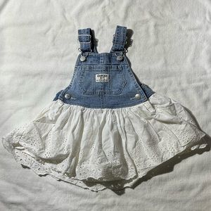 OshKosh B’gosh Denim Eyelet Jumper Dress